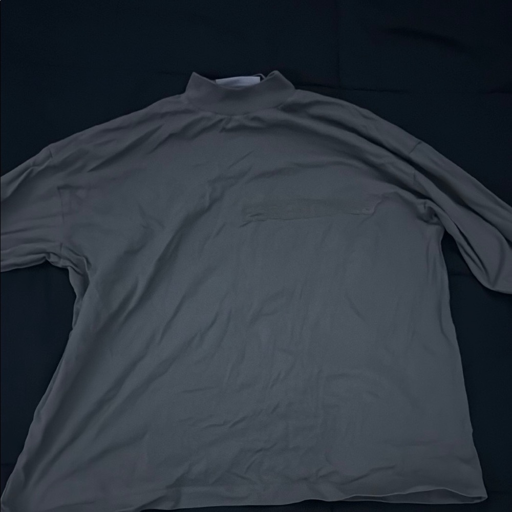 Brown Long Sleeve Essentials Shirt